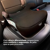 Assento Elevador Booster Firenze Cinza i-Size Infanti - Segurança e Conforto para Viagens - imagem 4