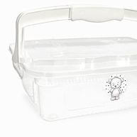 Organizador Infantil Adoleta Bebê com Alça 10L – Prático, Transparente e Estiloso para Guardar Tudo do Bebê - imagem 4