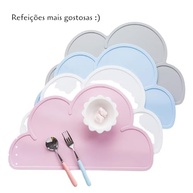 Tapete de Silicone para Refeições Infantil em Formato Nuvem - Seguro, Antiderrapante e Fácil de Limpar - imagem 3