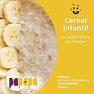 Papapá, Cereal infantil, Petit Cereal, Avêia Integral com Banana & Ameixa, Caixa, 170g, Amarelo - imagem 3