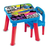 Hot Wheels Mesa de Atividades com Cadeira Infantil - Estimule a Criatividade com Estilo - imagem 3