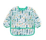 Babador Manga Longa Infantil - Kit 2 Unidades com Estampas Dino e Cactos - imagem 5