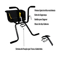 Cadeirinha Infantil para Bike Baby Dianteira Premium - Segurança e Conforto para Pedaladas em Família - imagem 4