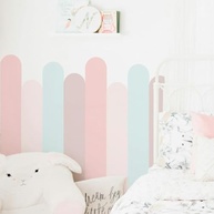 Adesivo Arco Meia Parede Rosa - Design Encantador para Quartos Infantis - imagem 2