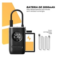 Calibrador Digital Portátil com Lanterna LED: Inflador Inteligente para Pneus de Carro, Moto, Bike e Mais! - imagem 3