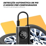 Calibrador Digital Portátil com Lanterna LED: Inflador Inteligente para Pneus de Carro, Moto, Bike e Mais! - imagem 5
