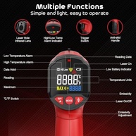 Termômetro Infravermelho SQECH: Medição Rápida e Precisa de -50°C a 600°C - imagem 3