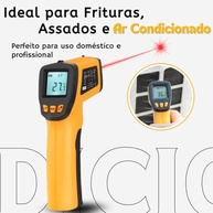 Termômetro Digital Infravermelho Culinário com Laser: Precisão de -50°C a 400°C para Alimentos - imagem 4