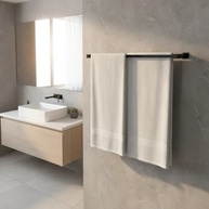 Toalheiro Duplo Inox Preto Fosco 60cm para Banheiro | Design Moderno e Resistente - imagem 3