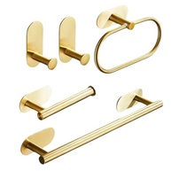 Kit Acessórios para Banheiro em Aço Inox 304 - 5 Peças com Fixação 3M Fácil - imagem 2