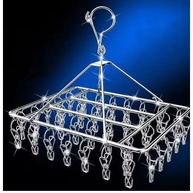 Varal de 40 Clips Inox - Prático e Retrátil para Roupas Íntimas e Pequenas Peças - imagem 4
