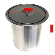 Lixeira de Embutir Inox Gourmet 3L Preta - Elegância e Praticidade para sua Cozinha - imagem 2