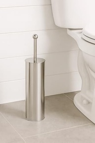 Escova Sanitária com Suporte em Inox – Design Moderno e Resistente para Banheiro (Prata Lisa) - imagem 3