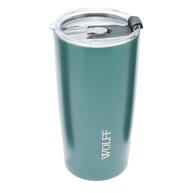 Copo Térmico WOLFF 600ml - Aço Inox com Parede Dupla e Tampa Verde - imagem 1