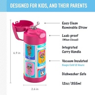 Garrafa Térmica Infantil L.O.L Surprise - 355ml Aço Inoxidável com Tecnologia Thermos - imagem 3