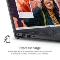 Notebook Dell Inspiron 15.6" Full HD Intel Core 3-100U 8GB 512GB SSD Linux Preto Carbono I15-I3100-U15P - imagem 3