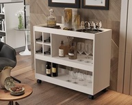 Bar Aparador com Adega Integrada e Rodízios - Design Moderno para Sala - imagem 2