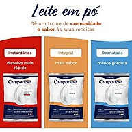 Leite em Pó Integral Camponesa 1kg: Sabor e Nutrição Instantâneos - imagem 2
