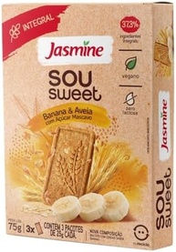 Jasmine Sou Sweet Banana e Aveia com Açúcar Mascavo Integral 75g - imagem 1