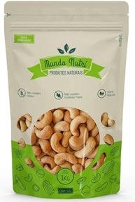 1kg Castanha De Caju Torrada W1 Inteira Premium - Com Sal - imagem 2