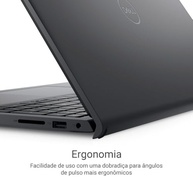 Notebook Dell Inspiron 15.6" Full HD Intel Core 3-100U 8GB 512GB SSD Linux Preto Carbono I15-I3100-U15P - imagem 4
