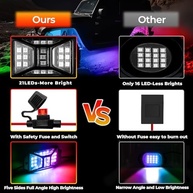 Rock Lights RGB 168 LEDs 5 Lados: Iluminação Off-Road Inteligente e à Prova d'Água - imagem 5