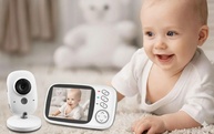 Babá Eletrônica Inteligente com Câmera HD 1080P, Visão Noturna 10M, Áudio Bidirecional e Controle de Temperatura - imagem 1