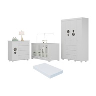 Quarto Infantil Completo com Berço 3 em 1 Multimóveis – Solução Inteligente com Colchão Incluso - imagem 1