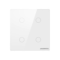 Domine Sua Casa: Interruptor Inteligente Zigbee 4 Canais Novadigital 4x4 Branco - imagem 1