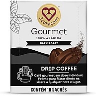 Café 3 Corações Drip Gourmet Torra Escura Intensa - imagem 2