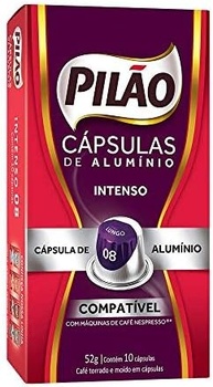 Café Pilão Intenso Lungo 08: 10 Cápsulas de Alumínio para uma Experiência Encorpada - imagem 2