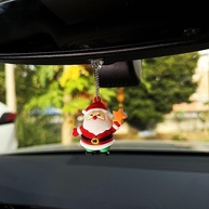 Decoração de Natal Adorável: Kit 3 Peças Papai Noel para Interior de Carro - imagem 3