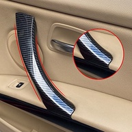Maçaneta Interna Fibra de Carbono para BMW Série 3 E90/E91/E92/E93 (2004-2011) - Kit 6 Peças - imagem 4