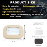 Luz de Teto Magnética para Carro: Iluminação Interna LED Recarregável USB Universal - imagem 3