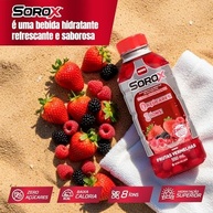 Sorox Frutas Vermelhas Bebida Hidratante Zero Açúcar com 8 Íons e Zinco para Imunidade, Baixa Caloria, Eletrolitos para Hidratação e Energia, Refrescante e Nutritiva 550ml - imagem 1