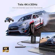 UGREEN Revodok Hub USB-C 6 em 1: 4K HDMI, Gigabit Ethernet e 100W PD para Mac, iPad e iPhone - imagem 4