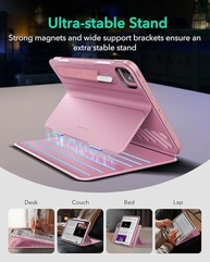 ESR Capa Shift para iPad Pro 11" (5ª Geração 2024 M4) - Magnética Removível, 9 Ângulos, Rosa - imagem 5