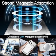 JETech Capa Magnética para iPhone 17 Pro Max (6.9") Compatível MagSafe - Transparente e Anti-Choque - imagem 5
