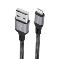 Cabo Geonav Lightning Original MFi 2M: Carregue e Sincronize iPhone/iPad com Segurança e Estilo - imagem 1