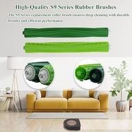 Escovas de Borracha Multisuperfícies para IRobot Roomba S9/S9+ - 1 Conjunto de Peças de Reposição - imagem 4