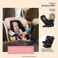 Cadeira Auto Isofix Litet Evolve 360° Preta: Segurança e Conforto de 0 a 36kg - imagem 4