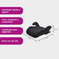 Assento de Carro Infantil Isofix Replay Kids Fix Fit Preto: Segurança e Conforto para Seu Filho - imagem 3