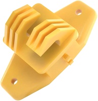 Isolador Cerca Elétrica W Amarelo Médio - Pacote com 500 Unidades | Proteção UV e Fácil Instalação - imagem 1