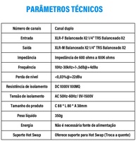 Isolador de Áudio GX200: Elimine Ruídos e Zumbidos XLR para Áudio Profissional - imagem 5
