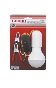 Lâmpada LED 12V Portátil com Garras Jacaré e Interruptor - Iluminação Branca Potente - imagem 4