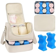 Jaffzora Bolsa Térmica para Bomba Tira-Leite Vestível - Compatível com Willow/Elvie/Momcozy - Com Refrigeração e Tapete Impermeável - imagem 2