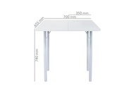 Mesa Dobrável para Cozinha, Sala e Jantar - Design Moderno com Pés em Metal - imagem 3