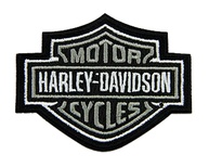 Patch Emblema Harley-Davidson Bar & Shield Cinza 7,6cm - Estilo Clássico para Sua Jaqueta - imagem 1