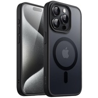 JETech Capa Magnética para iPhone 15 Pro Max (6.7") - MagSafe, Fosca Translúcida e Proteção Anti-Choque (Preta) - imagem 2