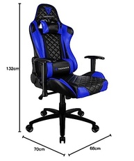 ThunderX3 Cadeira Gamer TGC12 Pro AirTech Azul - Conforto e Estilo para Jogadores - imagem 3